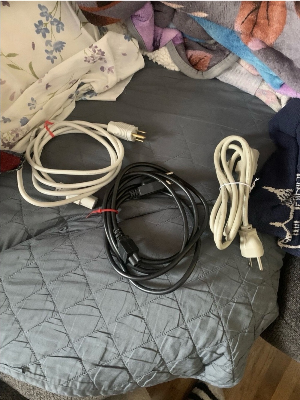 Three Power Cable For Desktop Computers